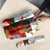 Croatia Christmas Umbrella with Santa Sleigh Presents and Red Checkered Crest - Wonder Print Shop