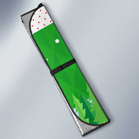 Wales Christmas Auto Sun Shade with Red Dragon Gift and Holiday Crest Snow Scene - Wonder Print Shop