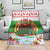 Wales Christmas Blanket with Red Dragon Gift and Holiday Crest Snow Scene - Wonder Print Shop