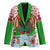 Wales Christmas Blazer with Red Dragon Gift and Holiday Crest Snow Scene - Wonder Print Shop