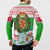 Wales Christmas Button Sweatshirt with Red Dragon Gift and Holiday Crest Snow Scene - Wonder Print Shop