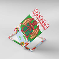 Wales Christmas Canvas Wall Art with Red Dragon Gift and Holiday Crest Snow Scene - Wonder Print Shop