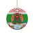 Wales Christmas Ceramic Ornament with Red Dragon Gift and Holiday Crest Snow Scene - Wonder Print Shop