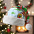 Wales Christmas Santa Hat with Red Dragon Gift and Holiday Crest Snow Scene - Wonder Print Shop