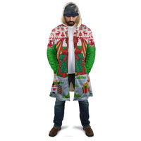 Wales Christmas Cloak with Red Dragon Gift and Holiday Crest Snow Scene - Wonder Print Shop