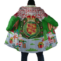 Wales Christmas Cloak with Red Dragon Gift and Holiday Crest Snow Scene - Wonder Print Shop