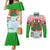 Wales Christmas Couples Matching Mermaid Dress and Long Sleeve Button Shirt with Red Dragon Gift and Holiday Crest Snow Scene - Wonder Print Shop