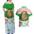Wales Christmas Couples Matching Off Shoulder Maxi Dress and Hawaiian Shirt with Red Dragon Gift and Holiday Crest Snow Scene - Wonder Print Shop