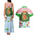 Wales Christmas Couples Matching Tank Maxi Dress and Hawaiian Shirt with Red Dragon Gift and Holiday Crest Snow Scene - Wonder Print Shop