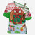 Wales Christmas Cross Shoulder Shirt with Red Dragon Gift and Holiday Crest Snow Scene - Wonder Print Shop