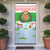 Wales Christmas Door Cover with Red Dragon Gift and Holiday Crest Snow Scene - Wonder Print Shop