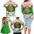 Wales Christmas Family Matching Long Sleeve Bodycon Dress and Hawaiian Shirt with Red Dragon Gift and Holiday Crest Snow Scene - Wonder Print Shop