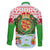 Wales Christmas Family Matching Off The Shoulder Long Sleeve Dress and Hawaiian Shirt with Red Dragon Gift and Holiday Crest Snow Scene - Wonder Print Shop