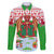 Wales Christmas Family Matching Short Sleeve Bodycon Dress and Hawaiian Shirt with Red Dragon Gift and Holiday Crest Snow Scene - Wonder Print Shop