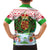 Wales Christmas Kid Hawaiian Shirt with Red Dragon Gift and Holiday Crest Snow Scene - Wonder Print Shop
