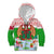 Wales Christmas Kid Hoodie with Red Dragon Gift and Holiday Crest Snow Scene - Wonder Print Shop