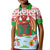 Wales Christmas Kid Polo Shirt with Red Dragon Gift and Holiday Crest Snow Scene - Wonder Print Shop