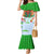 Wales Christmas Mermaid Dress with Red Dragon Gift and Holiday Crest Snow Scene - Wonder Print Shop