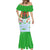 Wales Christmas Mermaid Dress with Red Dragon Gift and Holiday Crest Snow Scene - Wonder Print Shop