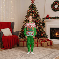 Wales Christmas Pajama Set with Red Dragon Gift and Holiday Crest Snow Scene - Wonder Print Shop