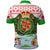 Wales Christmas Polo Shirt with Red Dragon Gift and Holiday Crest Snow Scene - Wonder Print Shop
