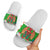 Wales Christmas Slide Sandals with Red Dragon Gift and Holiday Crest Snow Scene - Wonder Print Shop