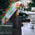 Wales Christmas Umbrella with Red Dragon Gift and Holiday Crest Snow Scene - Wonder Print Shop