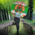 Wales Christmas Umbrella with Red Dragon Gift and Holiday Crest Snow Scene - Wonder Print Shop