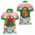 Wales Christmas Women Polo Shirt with Red Dragon Gift and Holiday Crest Snow Scene - Wonder Print Shop