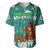 Wales Christmas Baseball Jersey with Red Dragon Santa Sleigh and Festive Green Snowflake - Wonder Print Shop