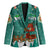 Wales Christmas Blazer with Red Dragon Santa Sleigh and Festive Green Snowflake - Wonder Print Shop