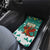 Wales Christmas Car Mats with Red Dragon Santa Sleigh and Festive Green Snowflake - Wonder Print Shop