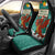Wales Christmas Car Seat Cover with Red Dragon Santa Sleigh and Festive Green Snowflake - Wonder Print Shop