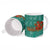 Wales Christmas Ceramic Mug with Red Dragon Santa Sleigh and Festive Green Snowflake - Wonder Print Shop