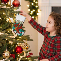 Wales Christmas Stocking with Red Dragon Santa Sleigh and Festive Green Snowflake - Wonder Print Shop