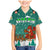 Wales Christmas Family Matching Mermaid Dress and Hawaiian Shirt with Red Dragon Santa Sleigh and Festive Green Snowflake - Wonder Print Shop