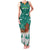 Wales Christmas Family Matching Tank Maxi Dress and Hawaiian Shirt with Red Dragon Santa Sleigh and Festive Green Snowflake - Wonder Print Shop