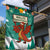 Wales Christmas Garden Flag with Red Dragon Santa Sleigh and Festive Green Snowflake - Wonder Print Shop
