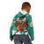 Wales Christmas Kid Hoodie with Red Dragon Santa Sleigh and Festive Green Snowflake - Wonder Print Shop