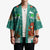 Wales Christmas Kimono with Red Dragon Santa Sleigh and Festive Green Snowflake - Wonder Print Shop