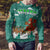 Wales Christmas Ugly Christmas Sweater with Red Dragon Santa Sleigh and Festive Green Snowflake - Wonder Print Shop