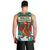 Wales Christmas Men Tank Top with Red Dragon Santa Sleigh and Festive Green Snowflake - Wonder Print Shop