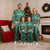 Wales Christmas Pajama Set with Red Dragon Santa Sleigh and Festive Green Snowflake - Wonder Print Shop