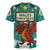 Wales Christmas Rugby Jersey with Red Dragon Santa Sleigh and Festive Green Snowflake - Wonder Print Shop