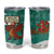 Wales Christmas Tumbler Cup with Red Dragon Santa Sleigh and Festive Green Snowflake - Wonder Print Shop