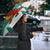 Wales Christmas Umbrella with Red Dragon Santa Sleigh and Festive Green Snowflake - Wonder Print Shop