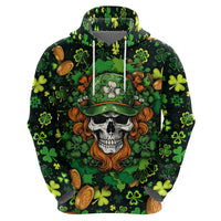 Happy St. Patrick's Day Skull Hoodie - Wonder Print Shop