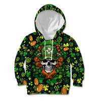 Happy St. Patrick's Day Skull Kid Hoodie - Wonder Print Shop