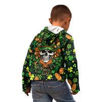 Happy St. Patrick's Day Skull Kid Hoodie - Wonder Print Shop