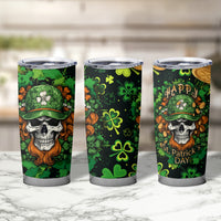 Happy St. Patrick's Day Skull Tumbler Cup - Wonder Print Shop